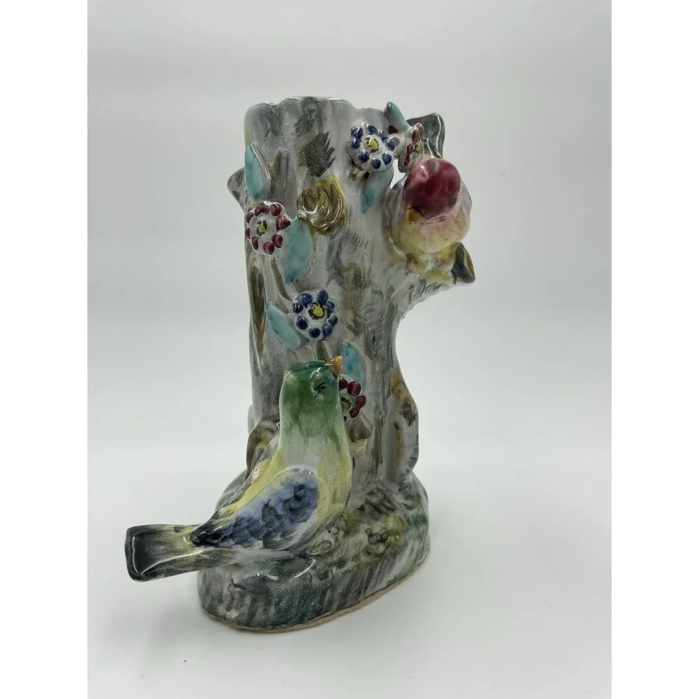 Vintage Ceramic Double Bird Spill Vase or Flower‎ Vase Japan 7